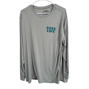 Reel Life long sleeve white T-shirt, size XL